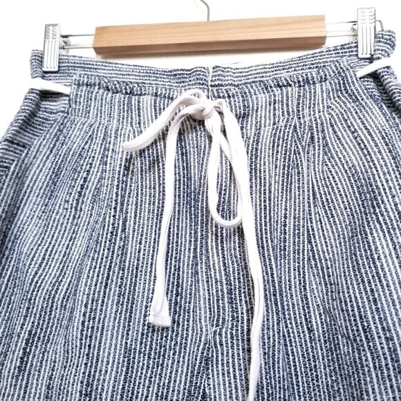 FREE PEOPLE Light At Sunrise High-rise Striped Pants In Indigo Blue 4 - Picture 4 of 9